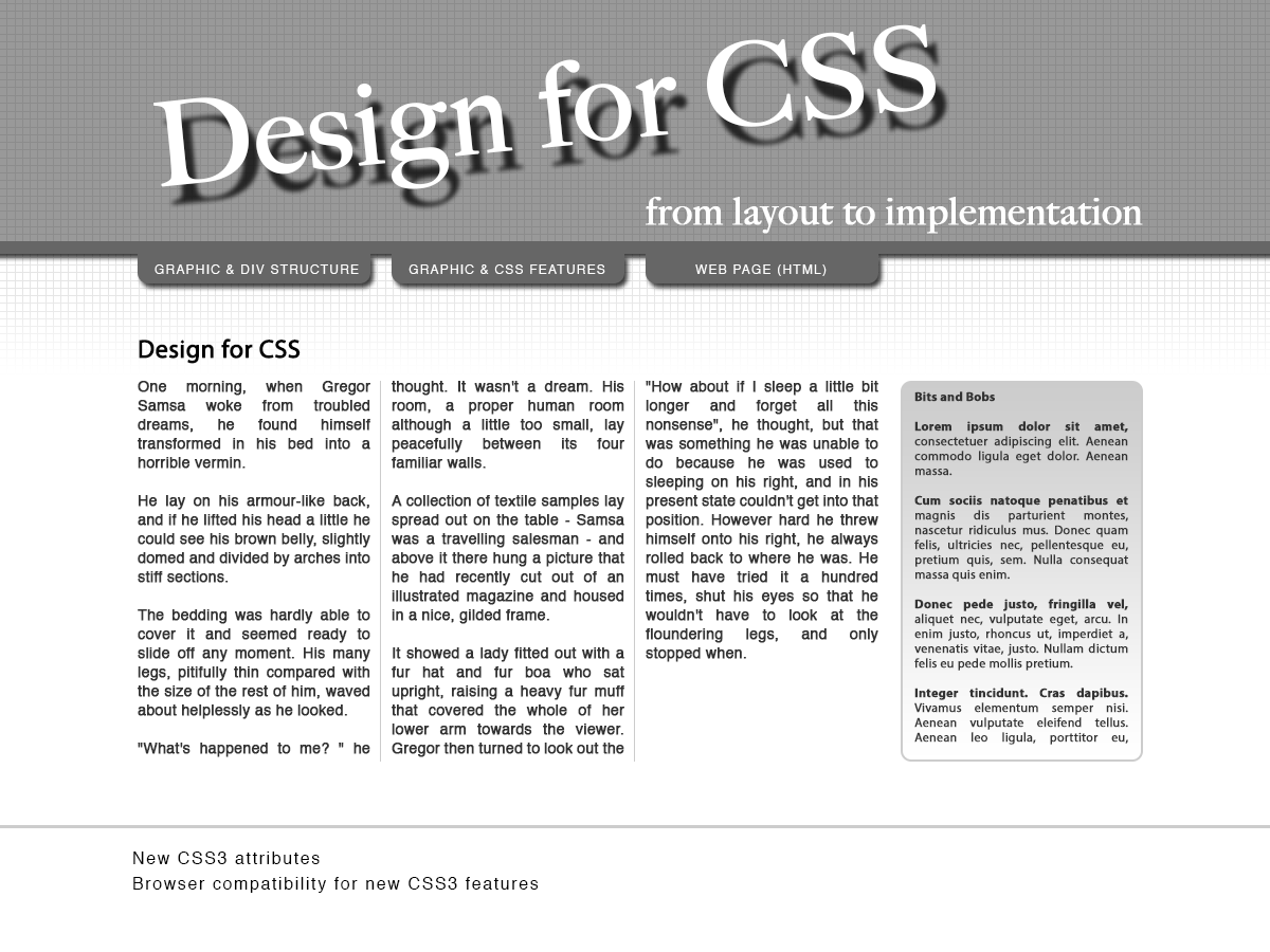 CSS features